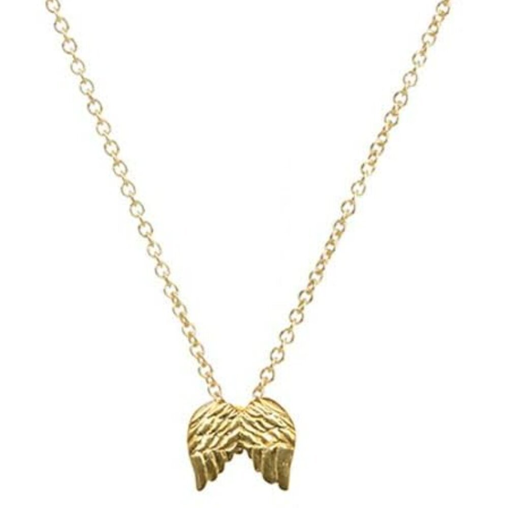 Message Card Gold Dainty Layered Compass Pendant Necklace Friendship Butterfly S - Picture 2 of 7